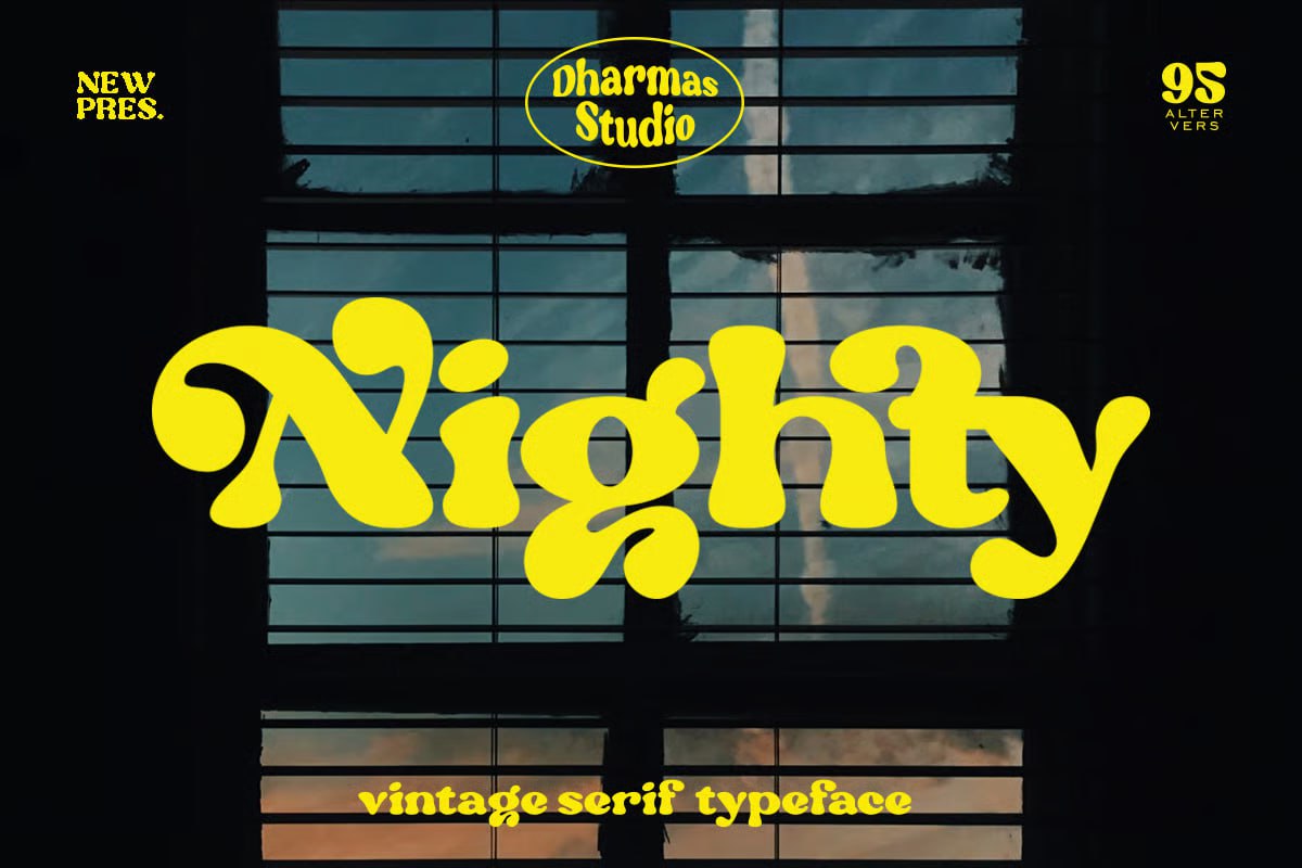 nighty modern retro font 2026 02 05 03 06 50 utc