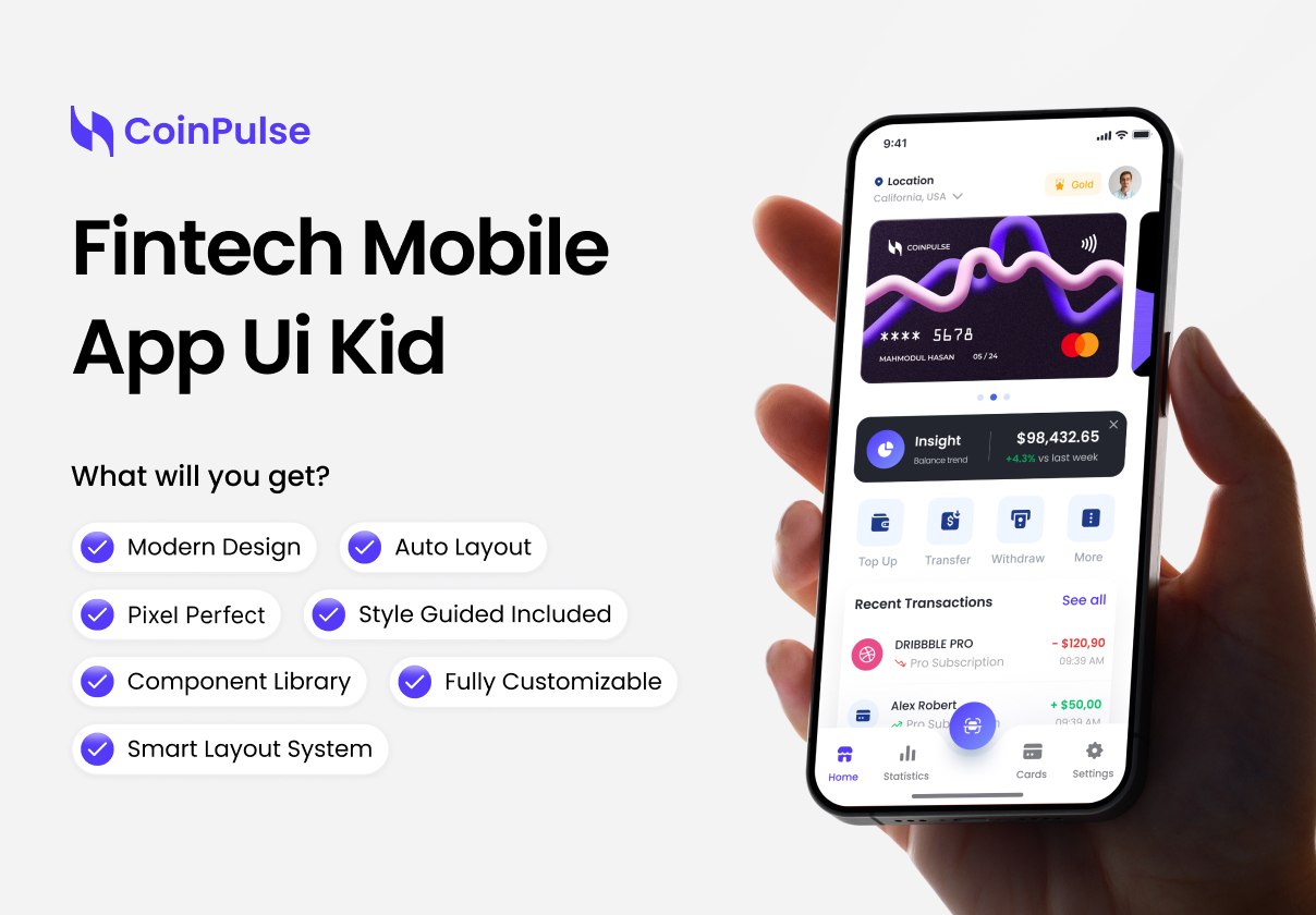 Fintech Finance Mobile App