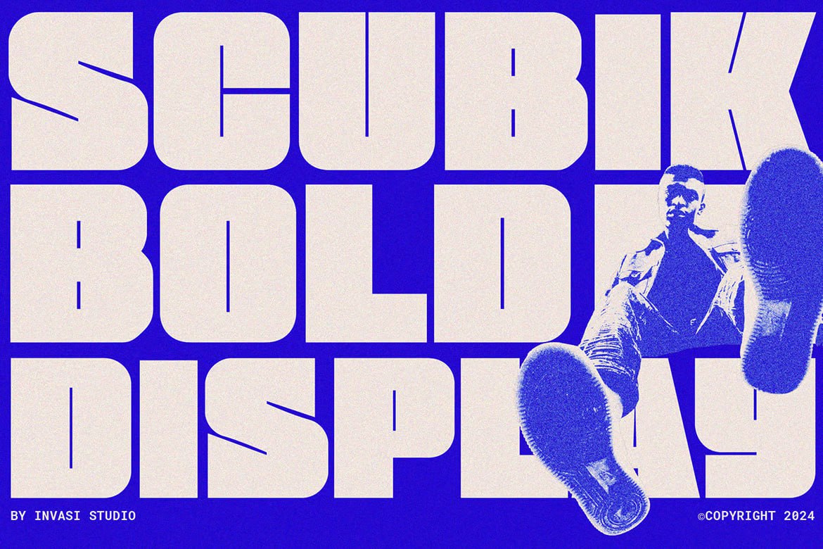Scubik Bold Modular Font