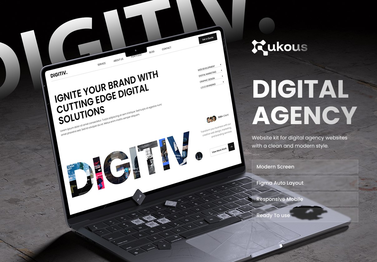 Digitiv Digital Agency Website UI KIT