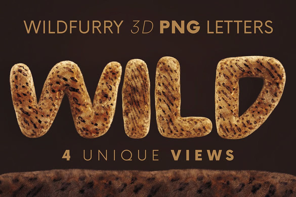 wild furry 3d lettering 2023 11 27 05 17 51 utc